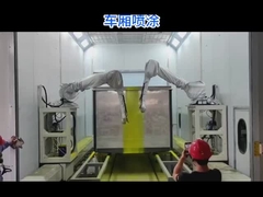 روبوتات طلاء Techfly على العربة مع جانب 7th axis لـ 5 جوانب